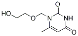 1-(2-HYDROXY-ETHOXYMETHYL)-6-METHYL-1H-PYRIMIDINE-2,4-DIONE Struktur