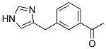 1-[3-(1H-IMIDAZOL-4-YLMETHYL)-PHENYL]-ETHANONE Struktur