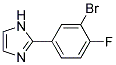 2-(3-BROMO-4-FLUORO-PHENYL)-1H-IMIDAZOLE Struktur