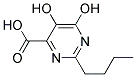 2-BUTYL-5,6-DIHYDROXY-PYRIMIDINE-4-CARBOXYLIC ACID Struktur