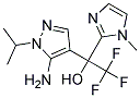 1-(5-AMINO-1-ISOPROPYL-1H-PYRAZOL-4-YL)-2,2,2-TRIFLUORO-1-(1-METHYL-1H-IMIDAZOL-2-YL)ETHANOL Struktur