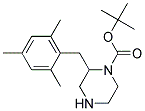 2-(2,4,6-TRIMETHYL-BENZYL)-PIPERAZINE-1-CARBOXYLIC ACID TERT-BUTYL ESTER Struktur