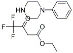 1-PHENYLPIPERAZINE ETHYL-4,4,4-TRIFLUORO-3-OXOBUTANOATE SALT Struktur