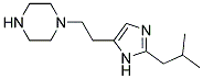 1-[2-(2-ISOBUTYL-IMIDAZOL-4-YL)-ETHYL]-PIPERAZINE Struktur