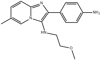 [2-(4-AMINO-PHENYL)-6-METHYL-IMIDAZO[1,2-A]PYRIDIN-3-YL]-(2-METHOXY-ETHYL)-AMINE Struktur