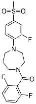 1-(2,6-DIFLUOROBENZOYL)-4-[2-FLUORO-4-(METHYLSULFONYL)PHENYL]-1,4-DIAZEPANE Struktur