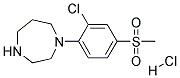 1-[2-Chloro-4-(methylsulphonyl)phenyl]homopiperazine hydrochloride Struktur