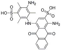 1-Amino-4-(3-amino-2,4,6-Trimethyl-5-Sulfophenylamino)Anthraquinone-2-Sulfonic Acid Struktur