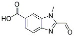 2-FORMYL-3-METHYL-3H-BENZOIMIDAZOLE-5-CARBOXYLIC ACID Struktur