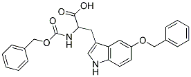 2-{[(benzyloxy)carbonyl]amino}-3-[5-(benzyloxy)-1H-indol-3-yl]propanoic acid Struktur