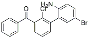 (2-AMINO-5-BROMOPHENYL)(2-CHLOROBENZOPHENONE) Struktur