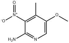 2-AMINO-5-METHOXY-3-NITRO-4-PICOLINE Struktur