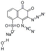 1,2-Naphthoquinonediazide-5-sulfonic acid, sodium salt, monohydrate Struktur