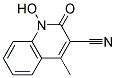 1-HYDROXY-4-METHYL-2-OXO-1,2-DIHYDRO-3-QUINOLINECARBONITRILE Struktur