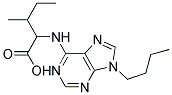 2-(9-BUTYL-9H-PURIN-6-YLAMINO)-3-METHYLPENTANOIC ACID Struktur