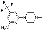 2-(4-Methylpiperazin-1-yl)-6-(trifluoromethyl)pyrimidin-4-amine Struktur