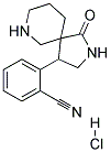 2-(1-OXO-2,7-DIAZASPIRO[4.5]DECAN-4-YL)BENZONITRILE HYDROCHLORIDE Structure