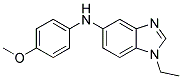 (1-ETHYL-1H-BENZOIMIDAZOL-5-YL)-(4-METHOXY-PHENYL)-AMINE Struktur