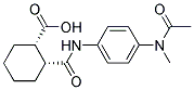 (1S,2R)-2-[((4-[ACETYL(METHYL)AMINO]PHENYL)AMINO)CARBONYL]CYCLOHEXANECARBOXYLIC ACID Struktur