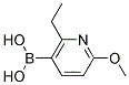 2-METHOXY-6-ETHYL-5-PYRIDINYLBORONIC ACID Struktur