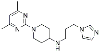 1-(4,6-DIMETHYLPYRIMIDIN-2-YL)-N-[3-(1H-IMIDAZOL-1-YL)PROPYL]PIPERIDIN-4-AMINE Struktur