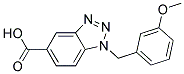 1-(3-METHOXY-BENZYL)-1H-BENZOTRIAZOLE-5-CARBOXYLIC ACID Struktur