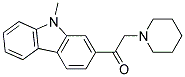 2-(9-METHYL-9H-CARBAZOL-2-YL)-1-PIPERIDIN-1-YL-ETHANONE Struktur