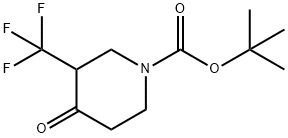 1-BOC-3-TRIFLUOROMETHYL-PIPERIDIN-4-ONE Struktur