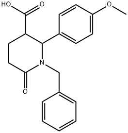 1-BENZYL-2-(4-METHOXYPHENYL)-6-OXO-3-PIPERIDINECARBOXYLIC ACID price.