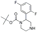 2-(2,5-DIFLUORO-PHENYL)-PIPERAZINE-1-CARBOXYLIC ACID TERT-BUTYL ESTER Struktur