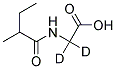 2-METHYLBUTYRYLGLYCINE-2,2-D2 Struktur