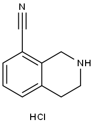 1,2,3,4-TETRAHYDROISOQUINOLINE-8-CARBONITRILE HYDROCHLORIDE Struktur