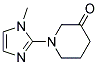 1-(1-METHYL-1H-IMIDAZOL-2-YL)-PIPERIDIN-3-ONE Struktur