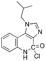 1H-imidazol[4,5-c]-quinolinone,4-chloro-1-(2-methylpropyl) Struktur