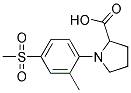 1-[2-Methyl-4-(methylsulphonyl)phenyl]pyrrolidine-2-carboxylic acid Struktur