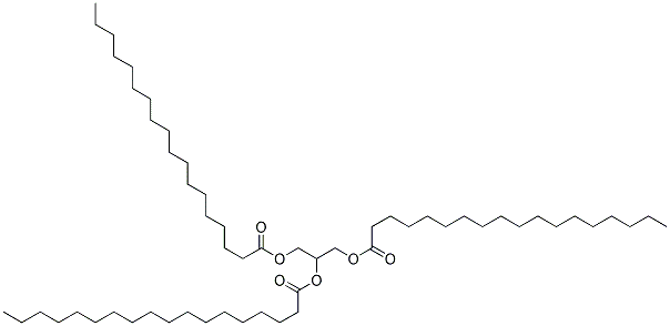 1,2,3-PROPANETRIYLTRISTEARATE Struktur