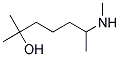 2-METHYL-6-METHYLAMINOHEPTAN-2-OL Struktur