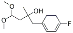 1-(4-FLUOROPHENYL)-4,4-DIMETHOXY-2-METHYLBUTAN-2-OL, TECH Struktur