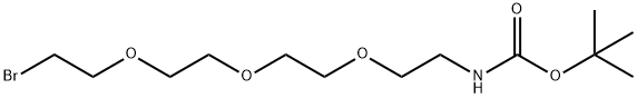 1-BOC-AMINO-3,6,9-TRIOXAUNDECANYL-11-BROMIDE Struktur