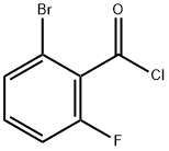 2-BROMO-6-FLUOROBENZOYL CHLORIDE Structure