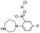 1-(4-FLUORO-2-NITROPHENYL)HOMOPIPERAZINE HYDROCHLORIDE Struktur