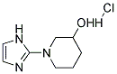 1-(1H-IMIDAZOL-2-YL)-PIPERIDIN-3-OL HCL Struktur