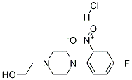 2-[4-(4-FLUORO-2-NITROPHENYL)PIPERAZIN-1-YL]ETHANOL HYDROCHLORIDE Struktur