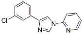 2-[4-(3-CHLORO-PHENYL)-IMIDAZOL-1-YL]-PYRIDINE Struktur