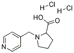 1-PYRIDIN-4-YLMETHYL-PYRROLIDINE-2-CARBOXYLIC ACID DIHYDROCHLORIDE Struktur