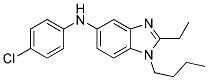 (1-BUTYL-2-ETHYL-1H-BENZOIMIDAZOL-5-YL)-(4-CHLORO-PHENYL)-AMINE Struktur