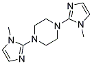 1,4-BIS-(1-METHYL-1H-IMIDAZOL-2-YL)-PIPERAZINE Structure