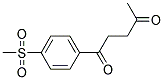 1-[4-(METHYLSULFONYL)PHENYL]PENTANE-1,4-DIONE Struktur