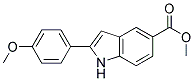 2-(4-METHOXY-PHENYL)-1H-INDOLE-5-CARBOXYLIC ACID METHYL ESTER Struktur