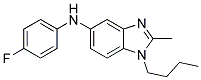 (1-BUTYL-2-METHYL-1H-BENZOIMIDAZOL-5-YL)-(4-FLUORO-PHENYL)-AMINE Struktur